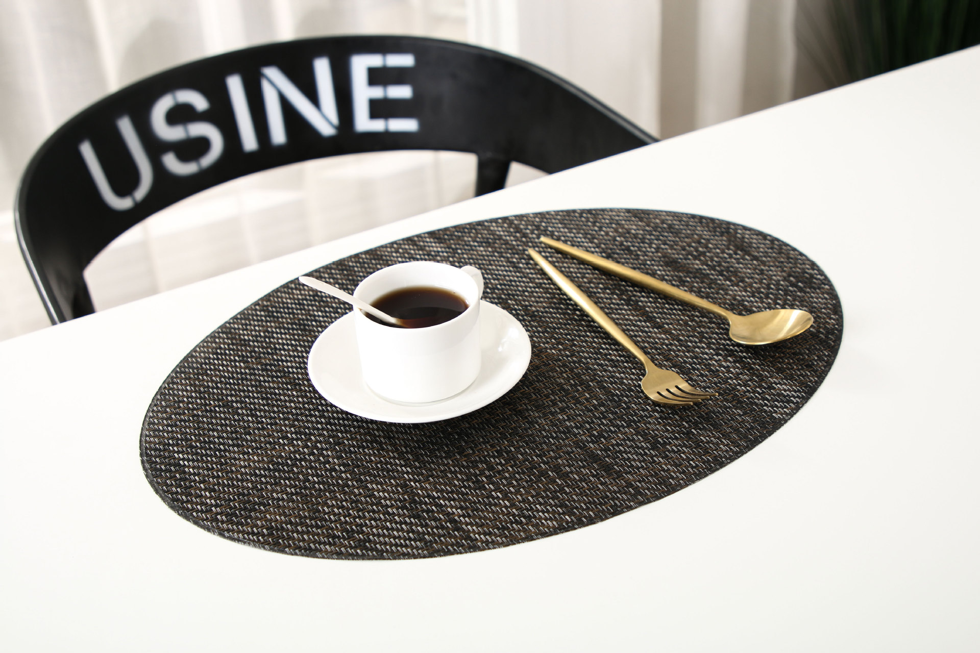 Coffee table MATS, table MATS, Japanese-style PVC simple oval table MATS, striped tablecloths, tablecloths, bowl MATS, heat insulation MATS, table MATS pic 24