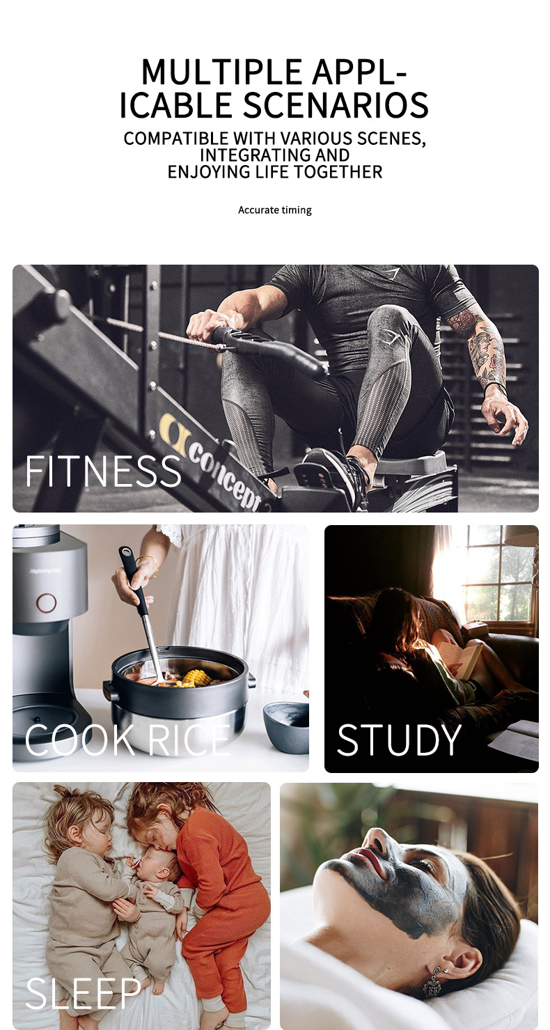 迷你立式三角钟 办公室书桌学习静音简约电子考试创意计时器学生详情10