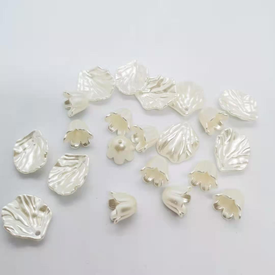diy pearl flower plastic Korean-style three-dimensional petal hair accessory, hand accessory, corsage, wedding bride accessory, ins pic 7