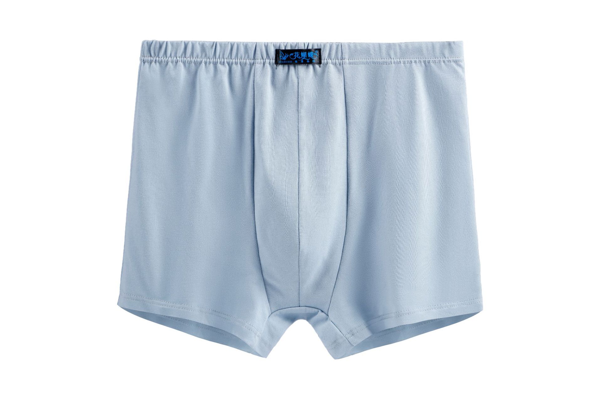 工厂批发花蝴蝶品牌纯棉中腰中老年人男士纯色平角大码内裤夏季裤详情10