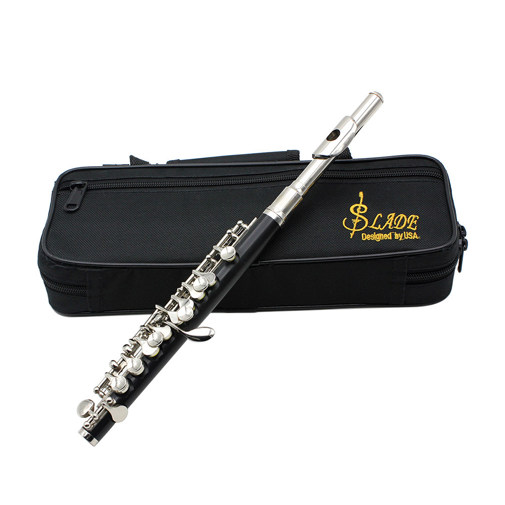 SLADE piccolo in C key, cloth box, bakelite tube, professional performance grade, silver-plated Western instrument piccolo pic 3