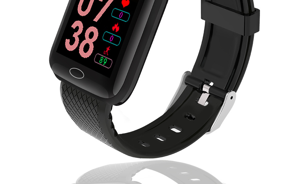 116plus Color Screen smart sports step count, heart rate, blood pressure, call information reminder function, wristband, cross-border gift pic 2