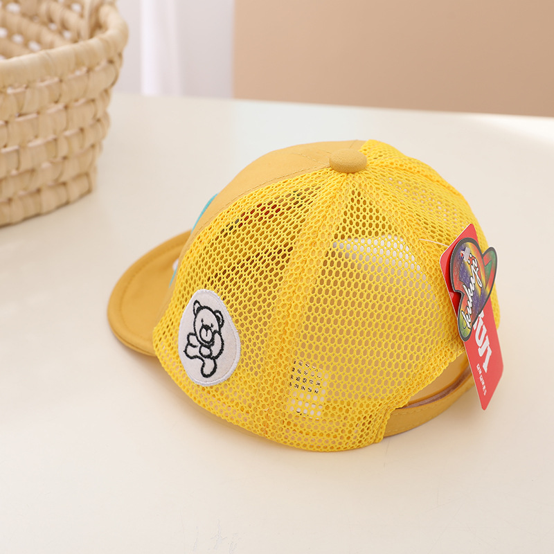 Sombrero de bebé verano slim duck tongue recién nacido bebé sombreado de verano chico sol niños protección solar malla gorro pic 10