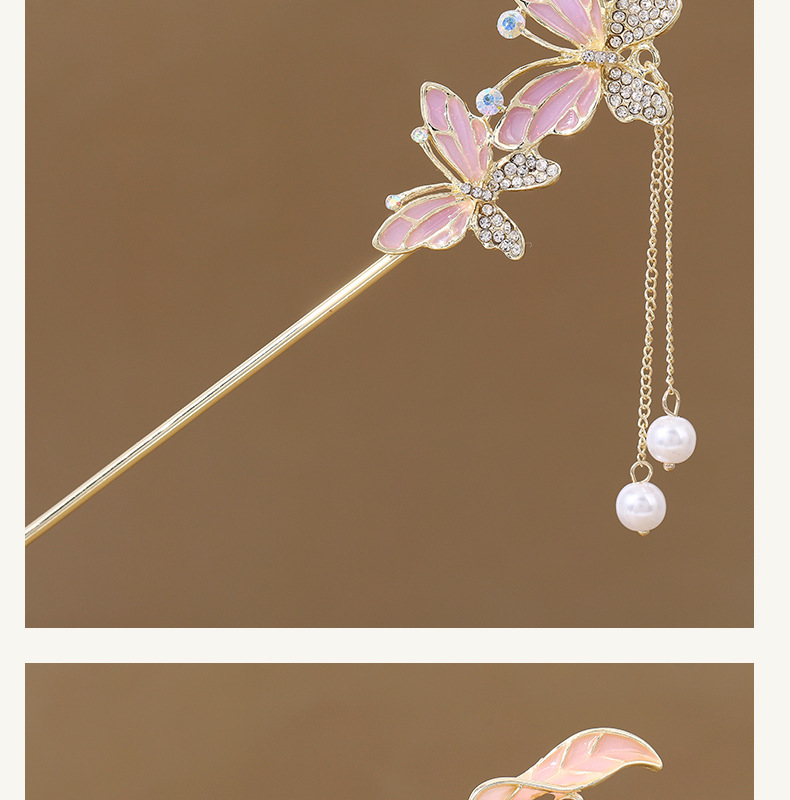 Ancient-style hairpins, tassels, flower hairpins, high-end updo, Chinese cheongsam accessories, ancient-style hair tie accessories for women pic 16