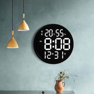 Factory direct sales LED electronic alarm clock, simple style clock battery, plug-in dual-purpose clock, Yida Time 0711-12 pic 12