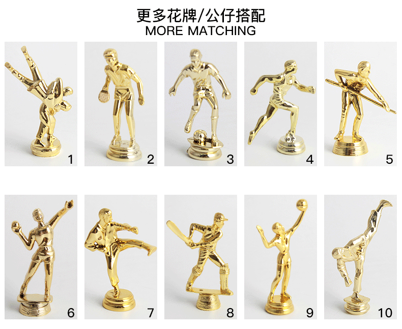 Metal universal large trophy, basketball and football sports meeting champion, alloy electroplated trophy, double-ear covered gold cup pic 5