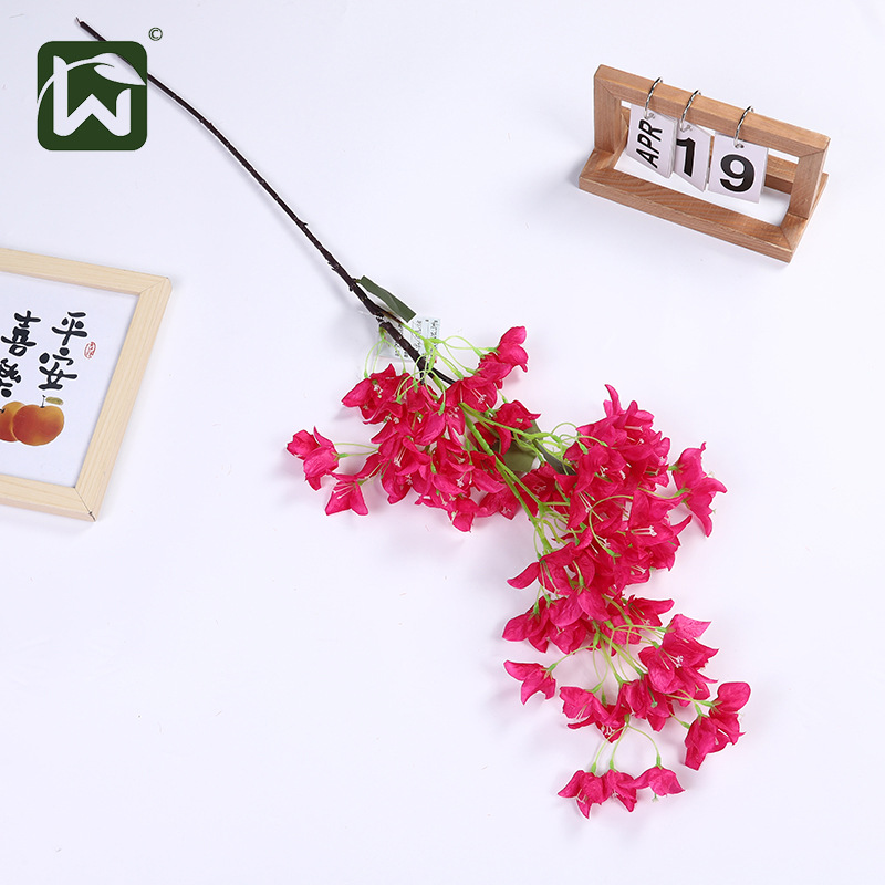 三角玫装饰摆件花仿真花假花酒店家居客厅田园风古典摄影道具批发详情5