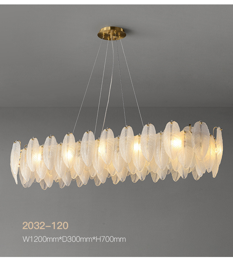 2022年新款美式轻奢全铜餐厅吊灯后现代设计师吧台样板间创意灯具详情9