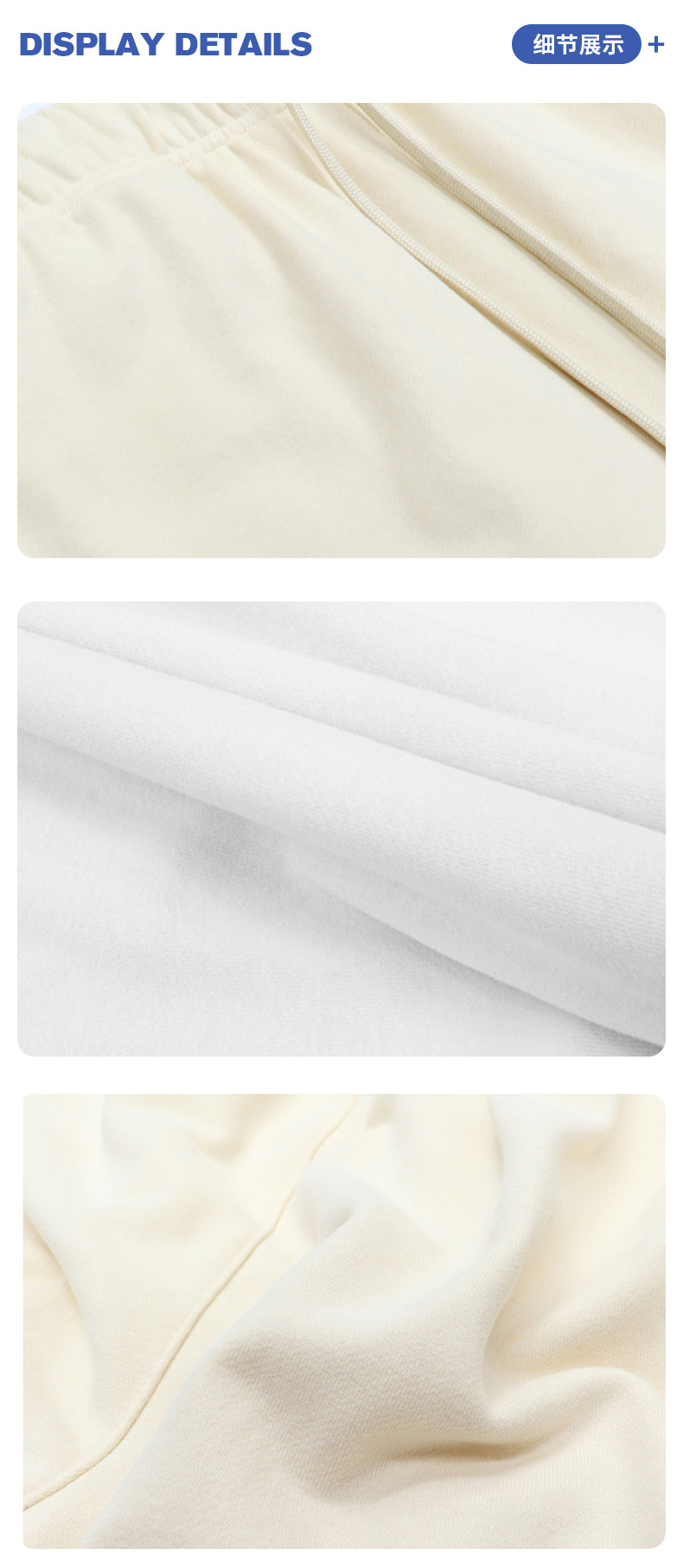 新款纯棉夏季卫裤短裤休闲美式高街风潮宽松直筒运动裤来图定 制详情6