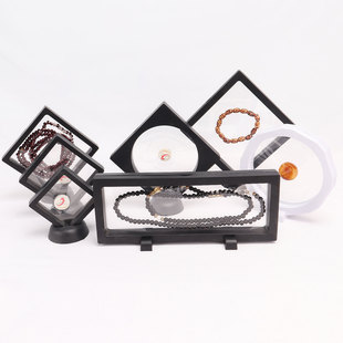 耳饰收纳盒子韩版双层PU皮革迷你便携式钉耳环饰品项链戒指首饰盒详情9