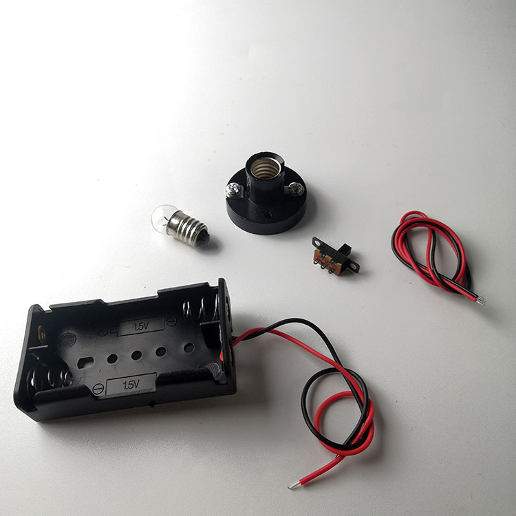 科学小实践实验用品试管实验套装学生串联并联电路接线认识电池盒电珠导线DY制作动手科普详情5