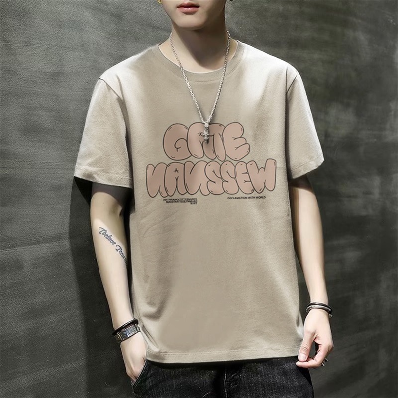 男士短袖t恤2024新款夏季潮流韩版宽松打底衫衣服体恤大码青少年详情44