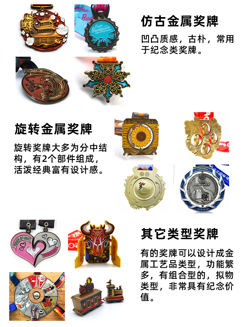 Wholesale of honor commemorative plaques, MEDALS and plaques, marathon sports event metal MEDALS, production of printed logos pic 7
