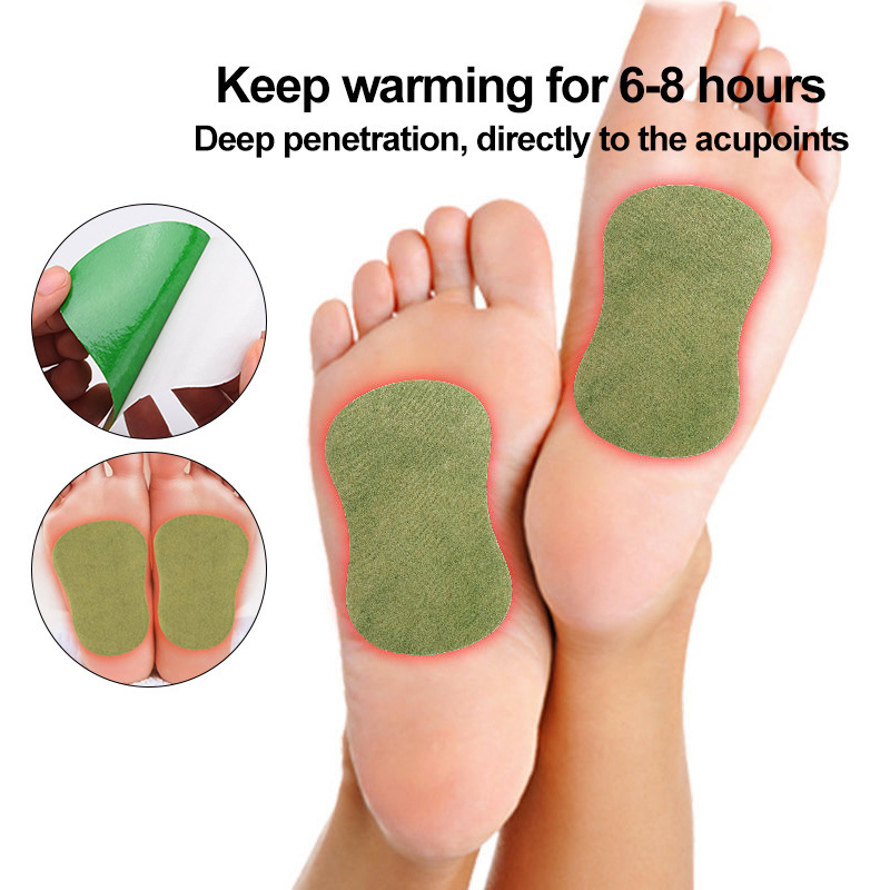 Mugwort and ginger foot patches, mugwort leaf and ginger heating and warming foot patches, household foot sole patches wholesale factory direct sales pic 34