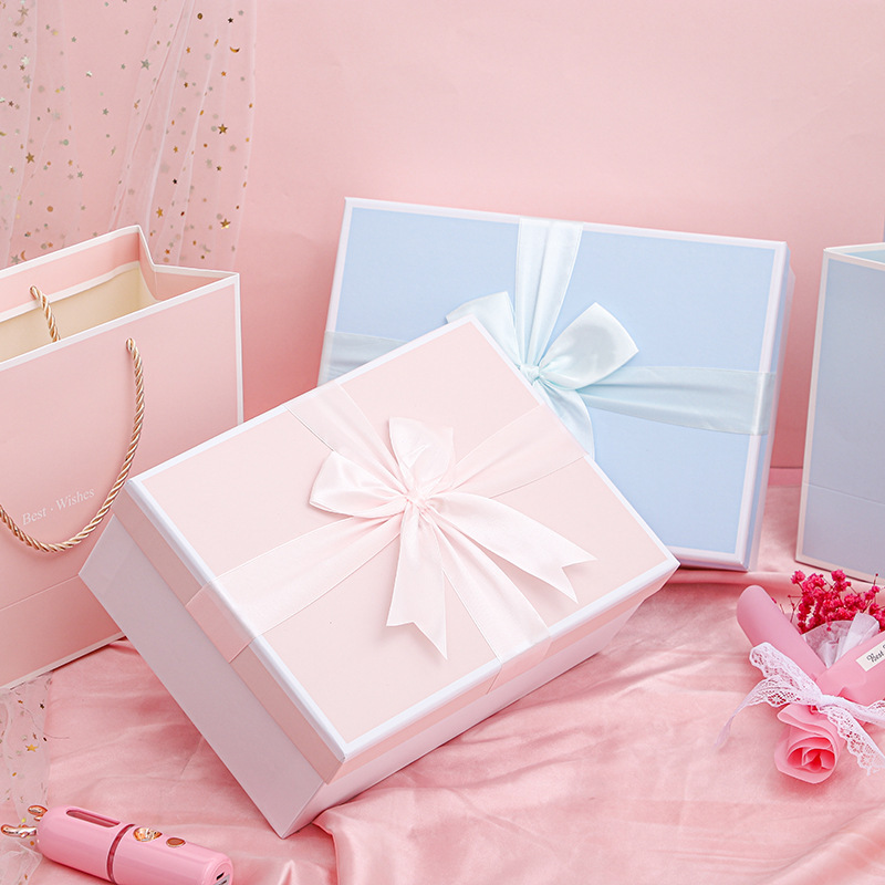 Bow gift box, souvenir box, creative cup, fan, umbrella, gift packaging box, lipstick, perfume, silk scarf box pic 2