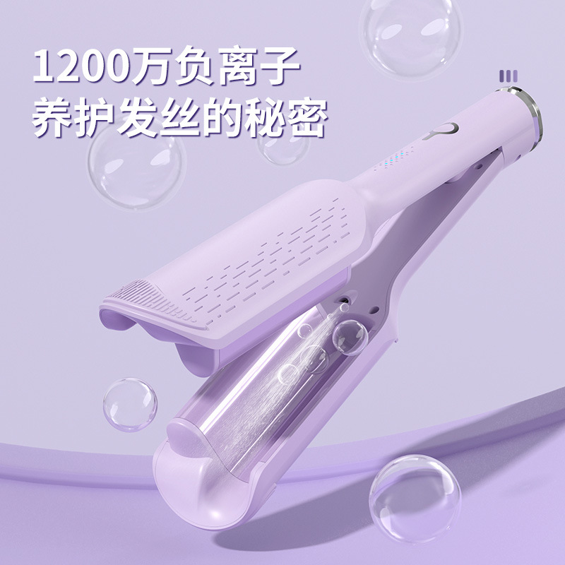 Factory direct supply of large wave fully automatic curling irons, electric rotating Korean-style lazy and non-damaging egg curling irons pic 23