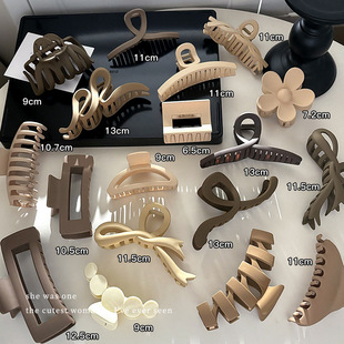 大号花朵发夹春夏鸭嘴夹女新款高端后脑勺抓夹气质鲨鱼夹一字发卡详情7