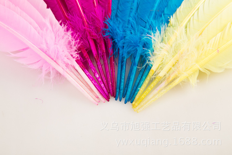 供应工艺小直式羽毛 羽毛批发 义乌diy羽毛火鸡毛大飘羽毛详情23
