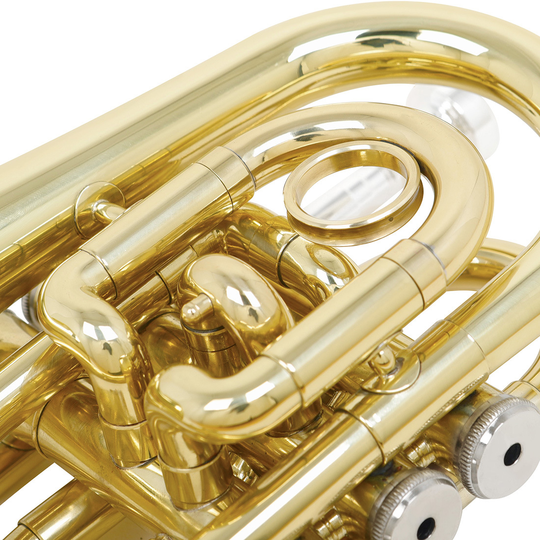 LADE palm horn, made of brass, is a portable pocket cordon for adult students, specializing in playing brass instruments pic 9
