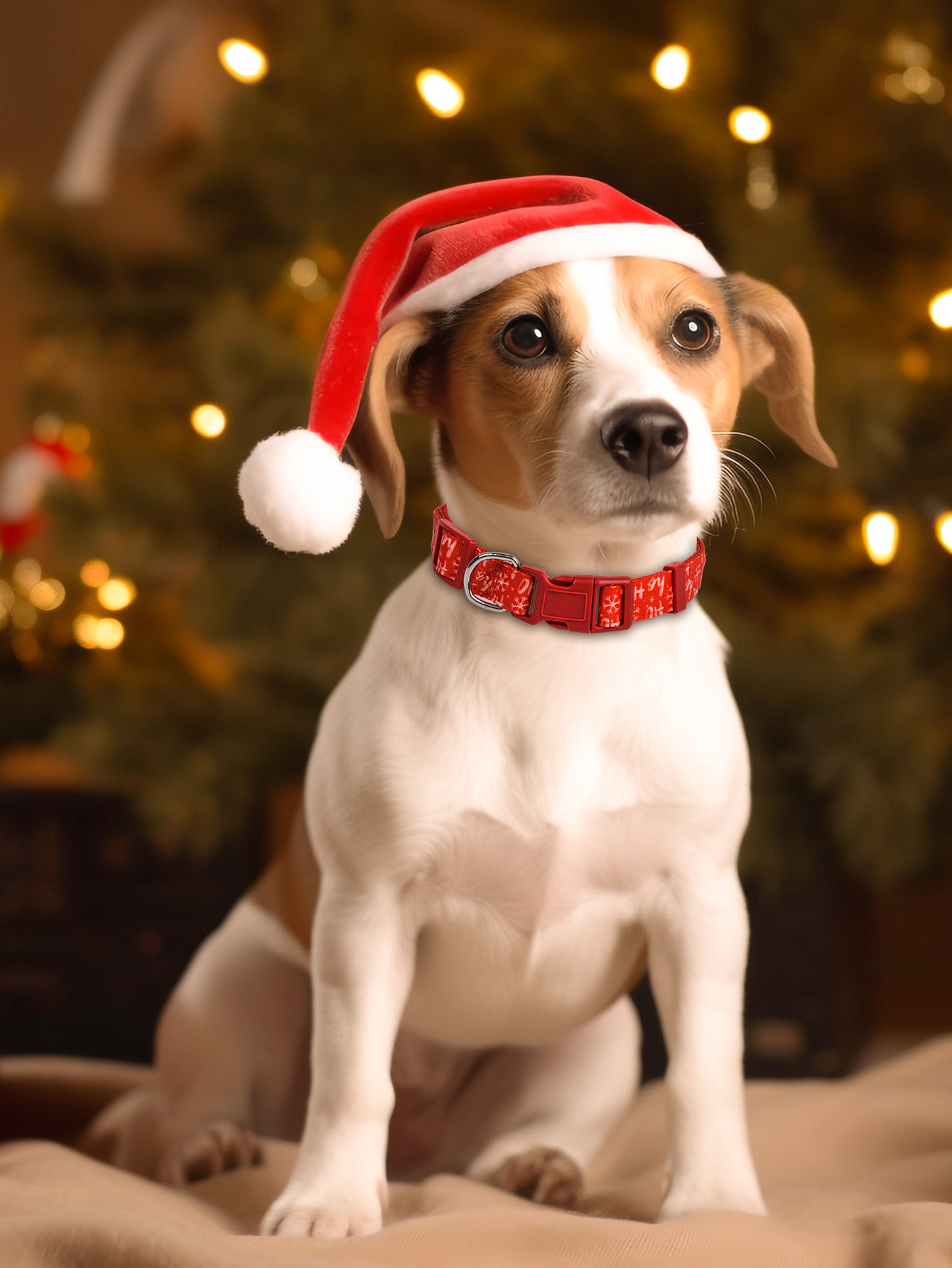 跨境新款宠物用品圣诞节系列猫咪宠物狗狗项圈圣诞宠物狗脖圈详情7