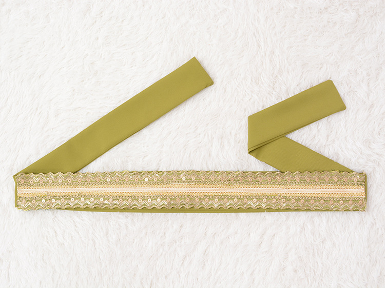 MT098中东外贸迪拜穆斯林长袍女装 刺绣金色珠片花边连衣裙 abaya详情24