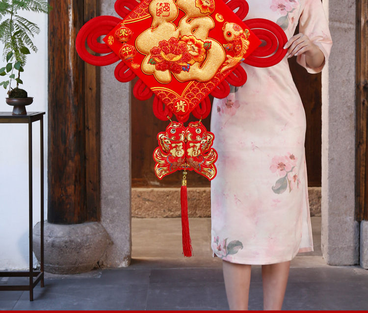 中国结福字大号挂件客厅玄关入户门挂饰商场过年装饰吉祥中华结详情3