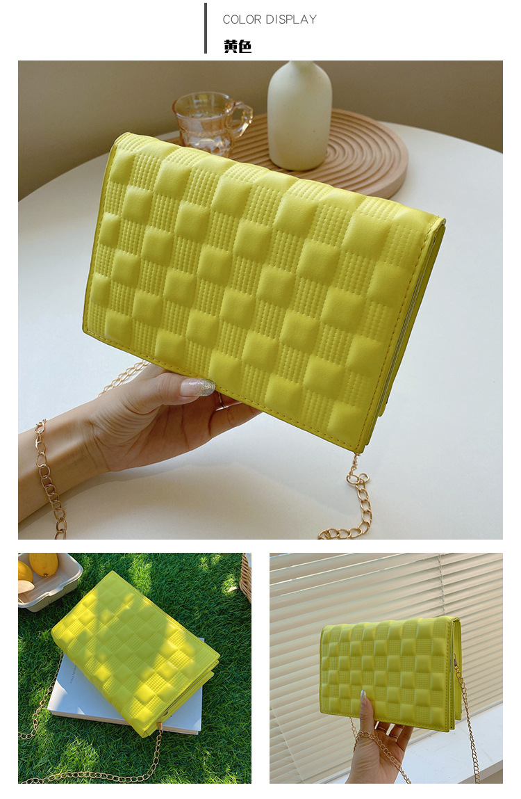 网红手提包包2021新款时尚单肩女包休闲感洋气斜挎简约ins链条包详情40