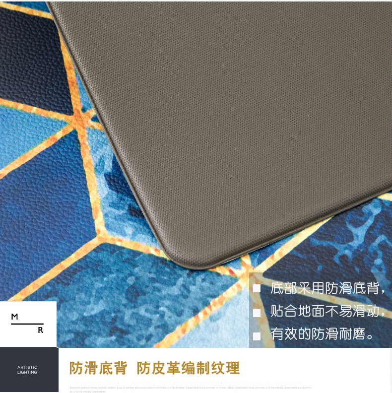 PVC kitchenware floor mat, water-absorbing, oil-absorbing, anti-slip, dirt-resistant, household washable mat, long strip full carpet pic 4