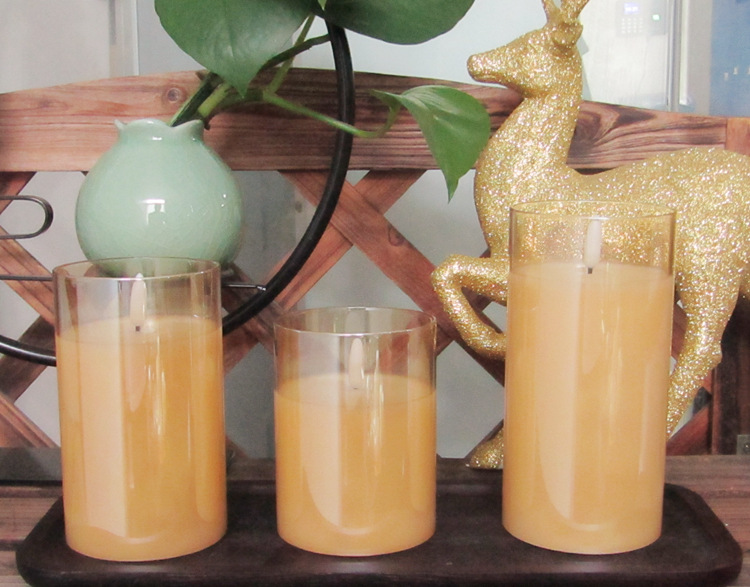 Electronic candle lamps, glass cups, paraffin wax lamps, decorative handicrafts and ornaments pic 5