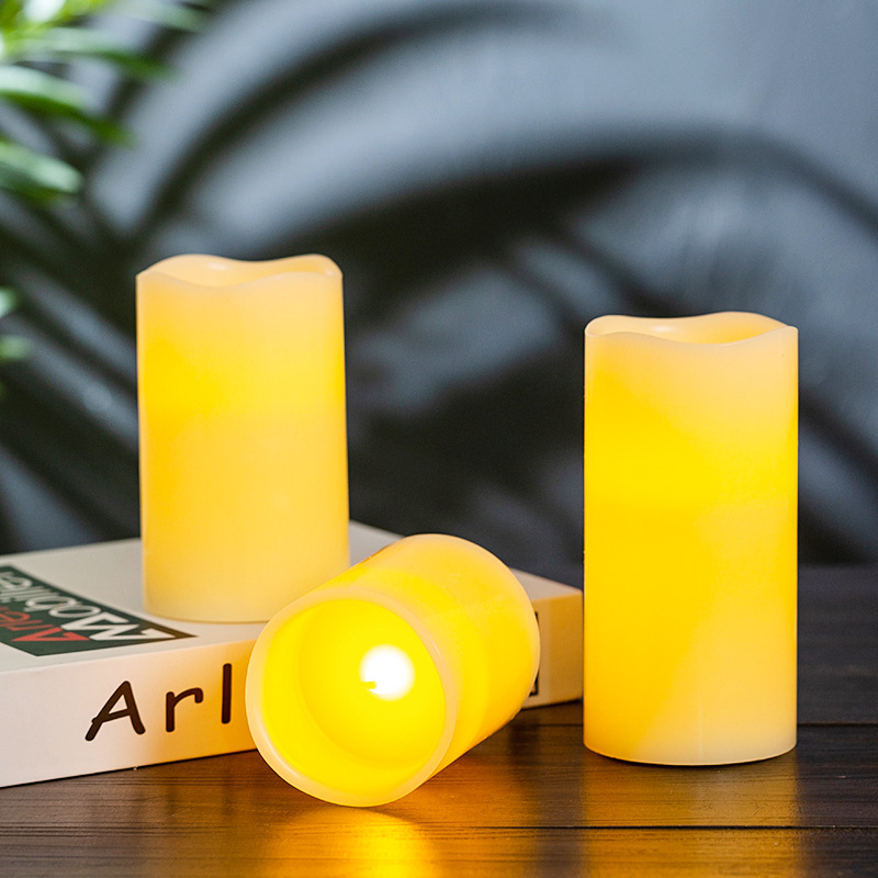 Simulated electronic candle lamp, paraffin yellow light, flickering, swinging LED candle pic 3