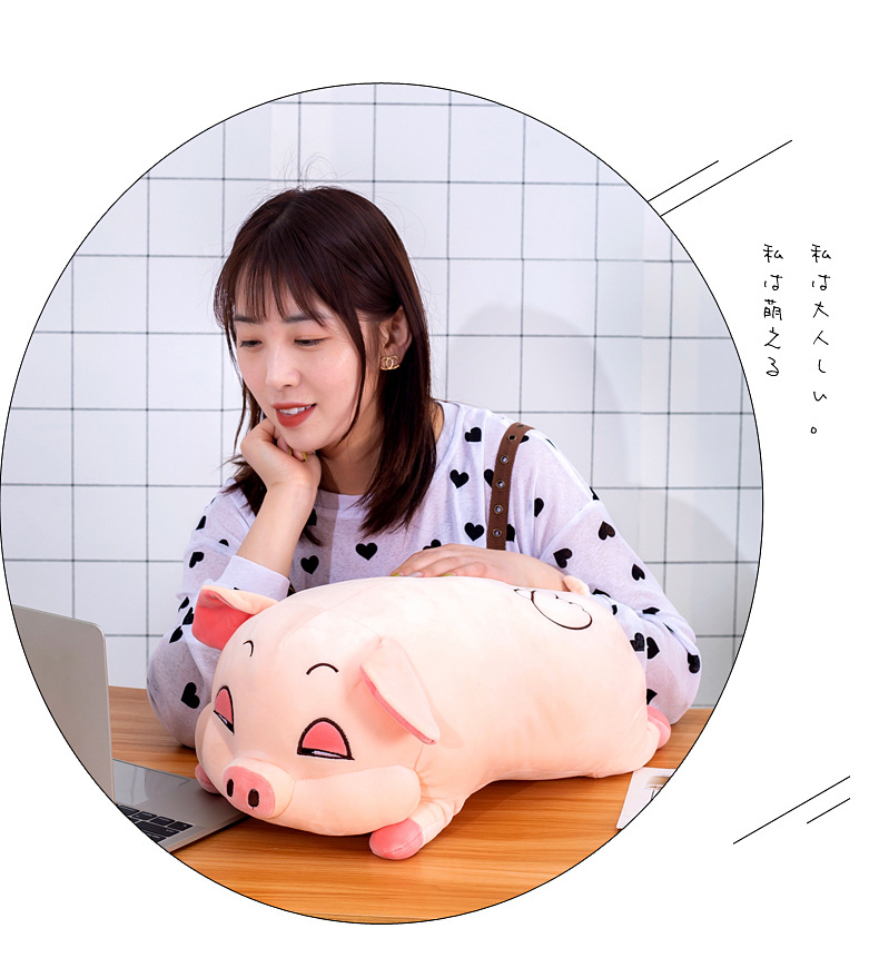 New cartoon animal throw pillow, two-in-one pig doll, air-conditioned blanket, birthday gift for the event, one-piece delivery pic 15