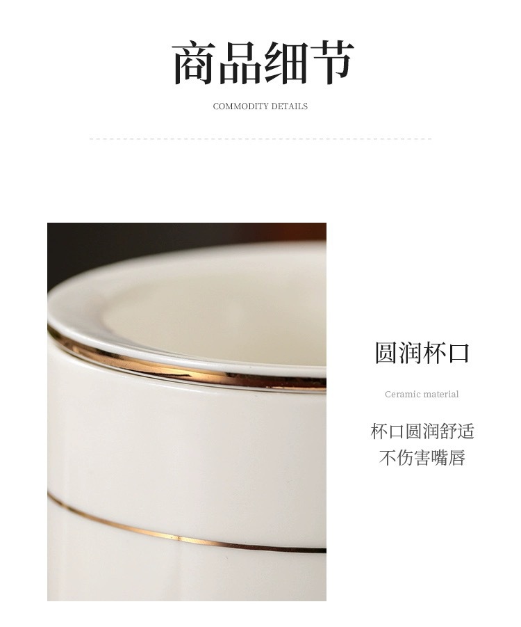 Hotel and guesthouse mugs, office and guest room ceramic pure white tea cups with LIDS, drinking cups printed with logos pic 22