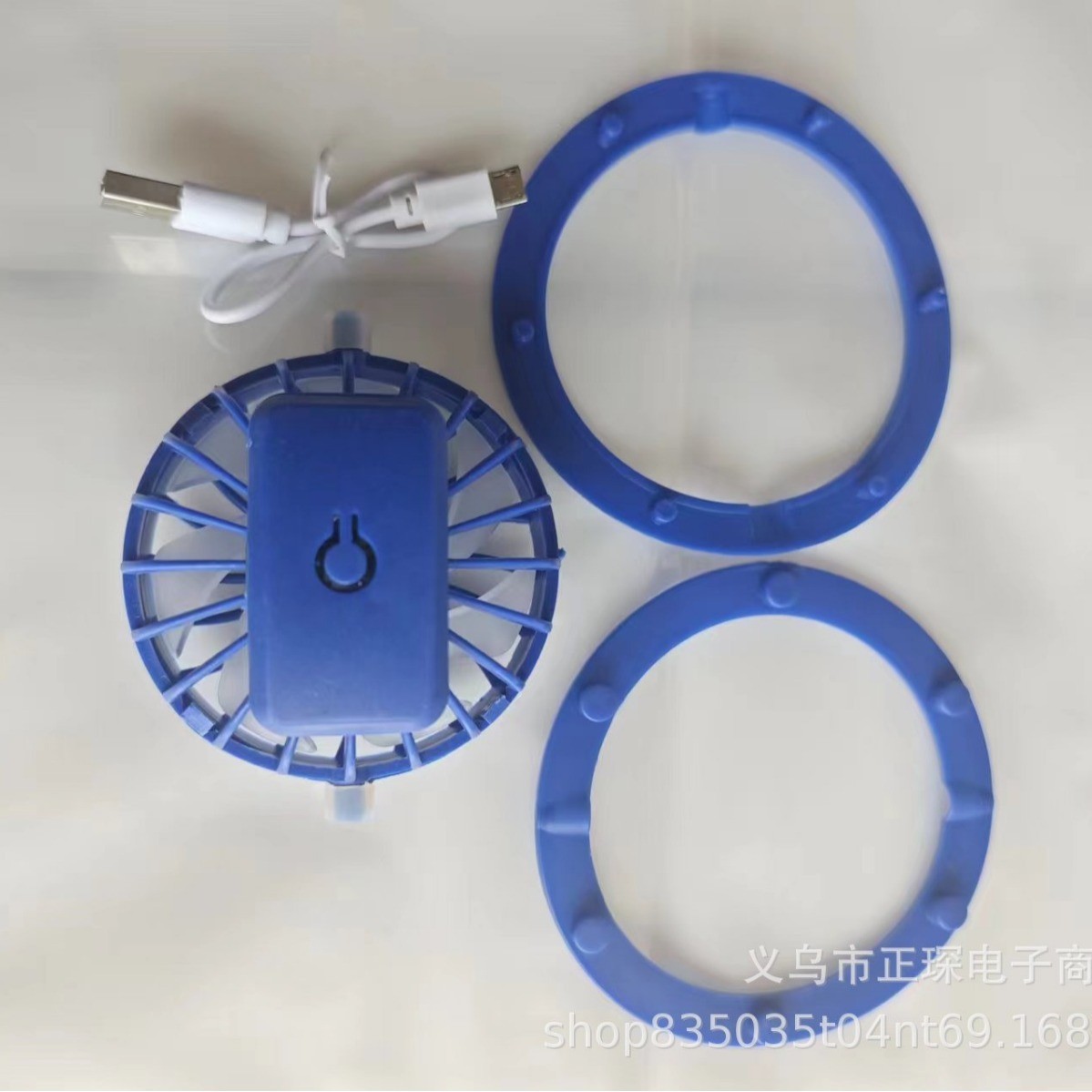 新款太阳能风扇帽180-360°旋转可拆卸风扇配件USB充电小风扇批发详情26