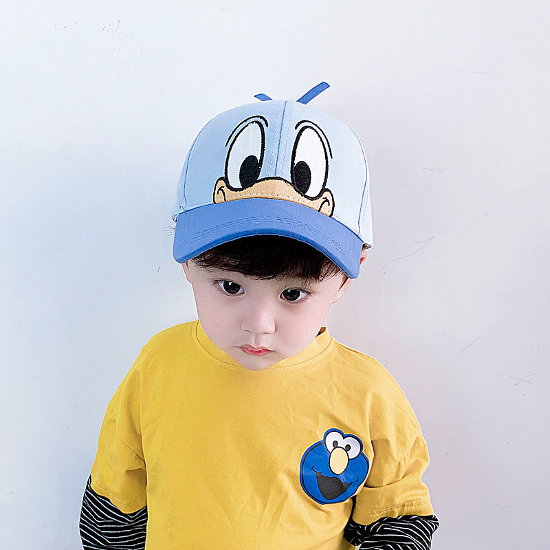 儿童帽子韩版卡通可爱春秋季出游宝宝鸭舌帽男女童婴儿棒球帽超萌详情12
