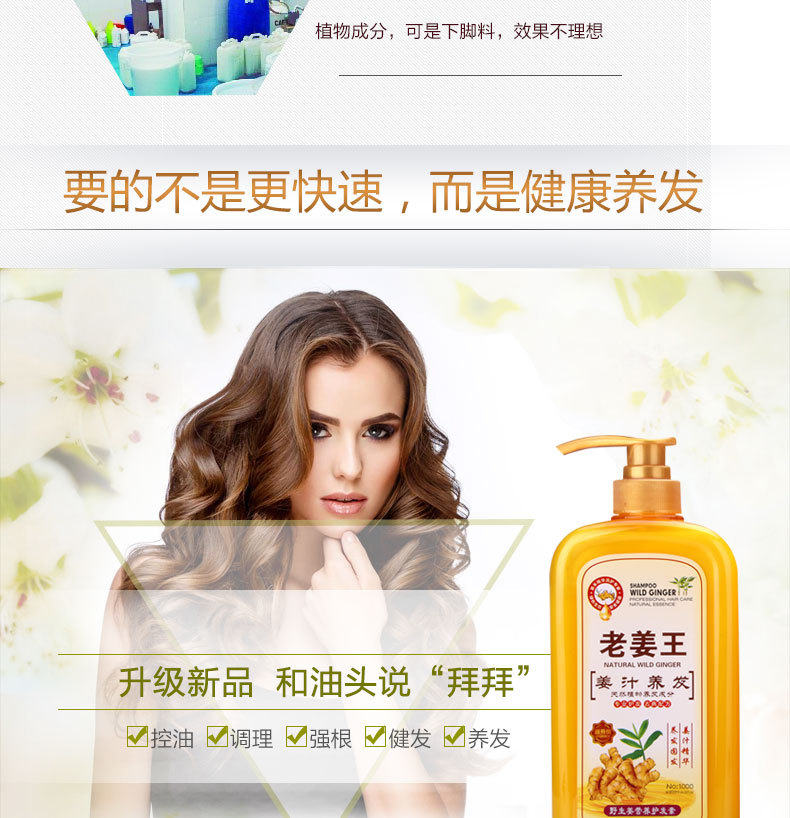 The manufacturer wholesals Old Ginger King ginger shampoo, anti-dandruff shampoo and hair lotion pic 9