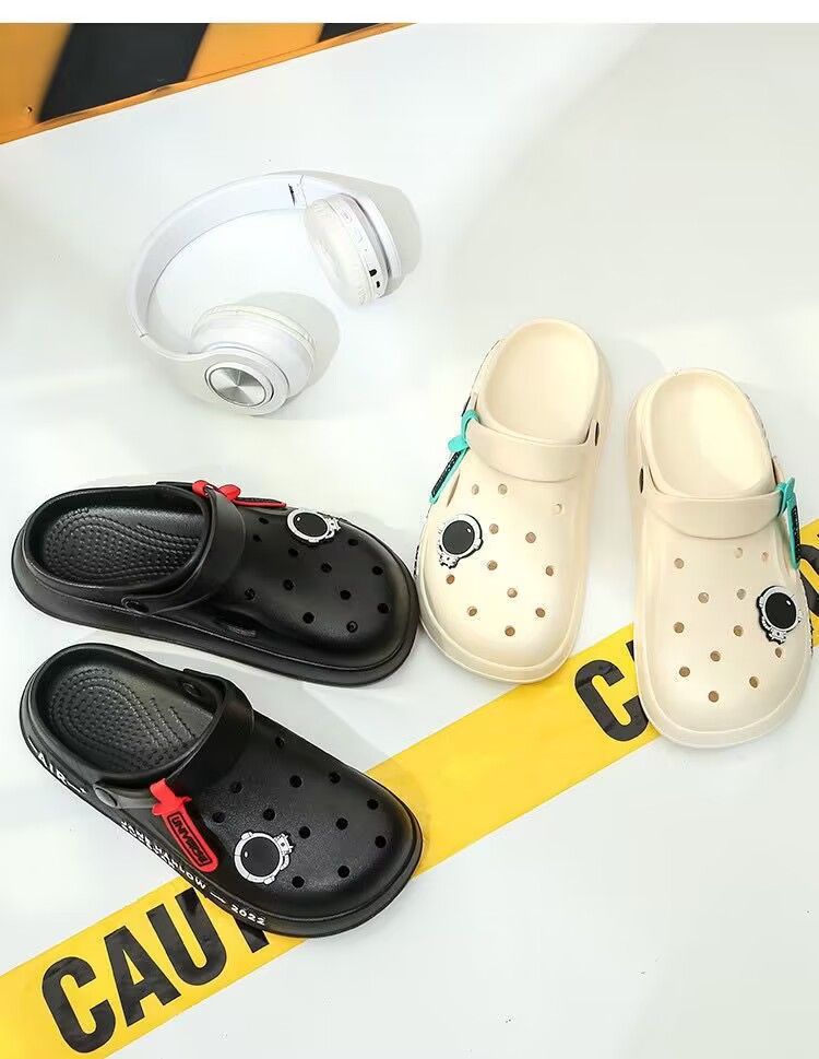 洞洞鞋男厚底软底拖鞋包头凉拖鞋防滑耐磨沙滩鞋夏情侣拖鞋外穿女详情6