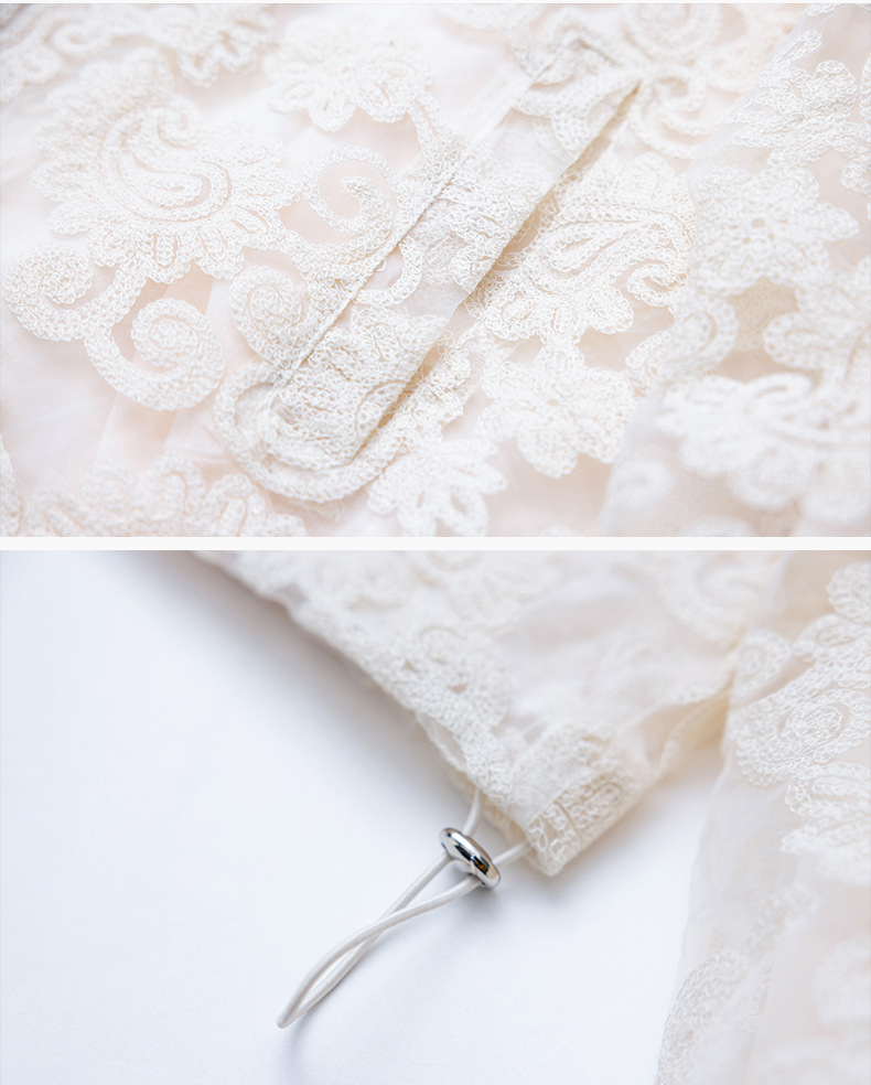 新中式国风蕾丝刺绣外套女2024新款春夏小个子短款防晒衣薄款上衣详情24