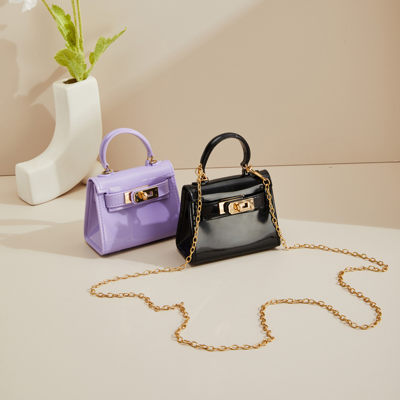 糖果小包小方块PVC芭比果冻包时尚百搭晚宴包耐脏易洗女手提包链条斜挎包详情22