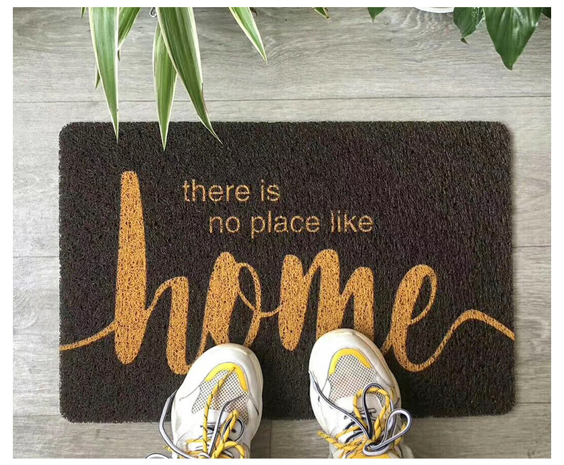 仿椰棕入户门垫圣诞玄关门口进门丝圈脚垫防滑入门万圣节pvc地垫详情20