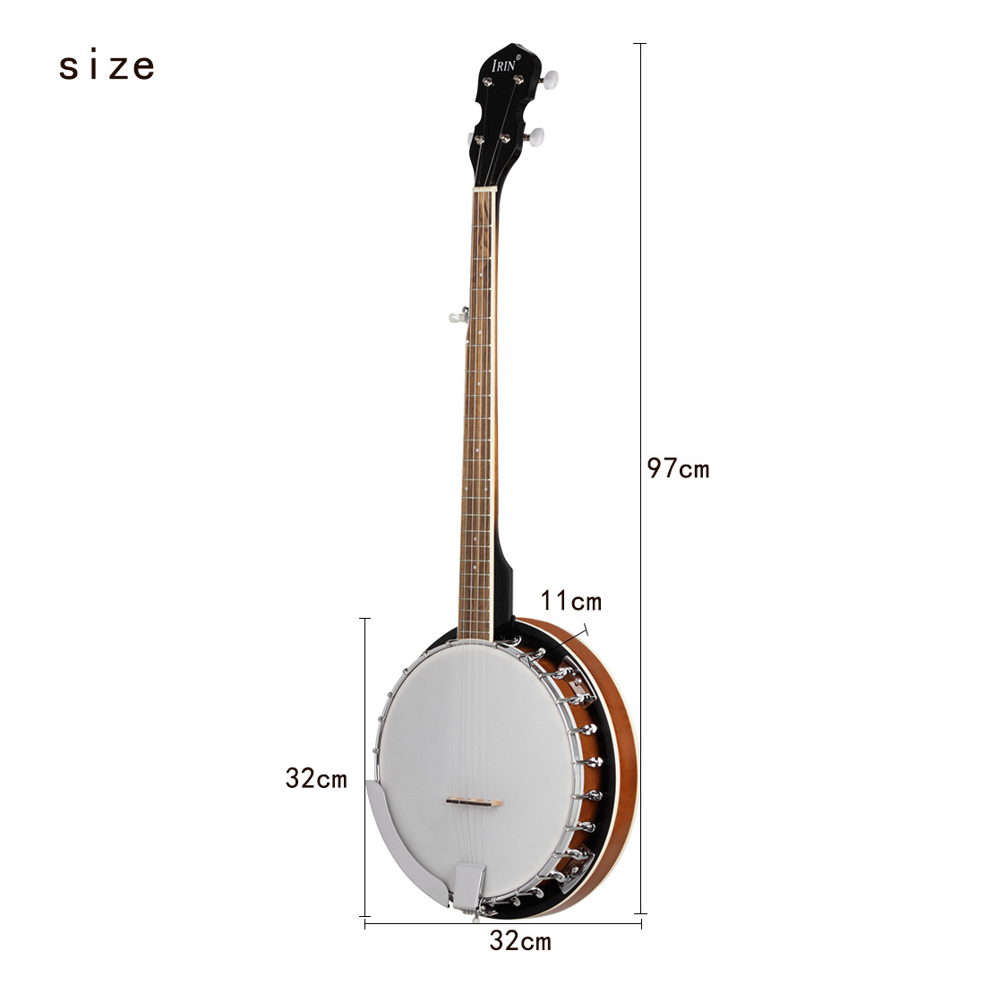 The Irin 5-string banjo, a Western traditional Chinese instrument, is suitable for children, adults, and beginners to play the banjo pic 2