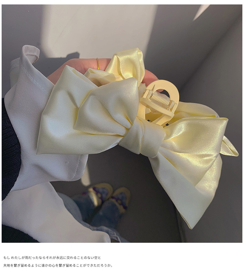 在逃公主头饰黑色双面大蝴蝶结抓夹发饰气质鲨鱼夹子发夹女后脑勺详情20