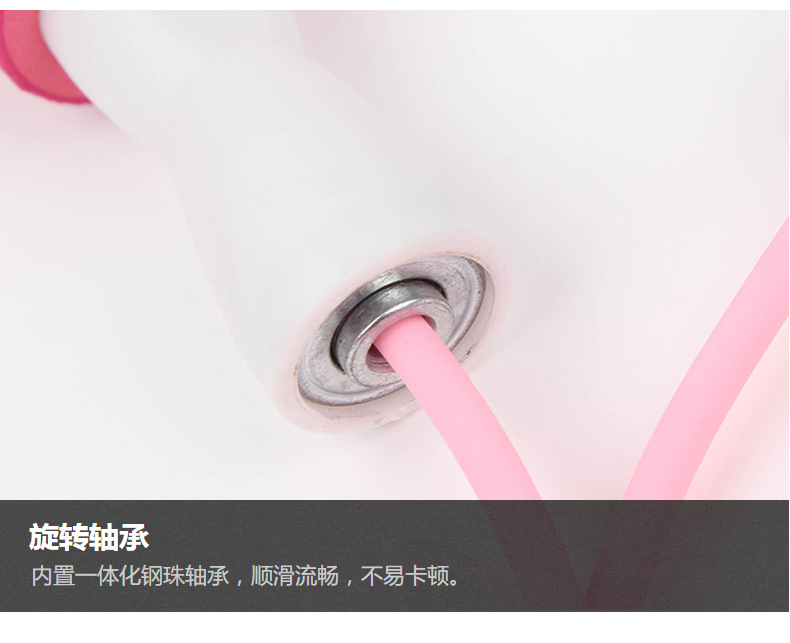 旺友专业3米双色海绵轴承（不打结）橡胶跳绳成人比赛训练健身详情11