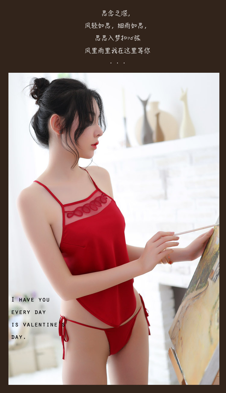 情趣内衣女刺绣绑带式古典民国性感睡衣火辣诱惑分体肚兜详情10