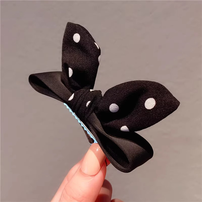 2025 High-end retro three-dimensional bow hair clip, Hepburn style elegant hair clip, ear top clip, hair accessory pic 13