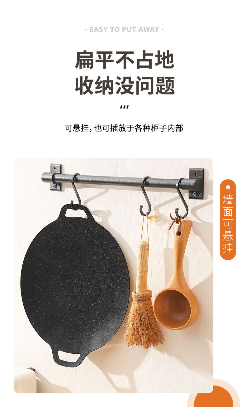 Japanese-style tourmaline barbecue plate, household non-stick smokeless barbecue pot, induction cooker barbecue plate, outdoor iron plate barbecue meat plate pic 15