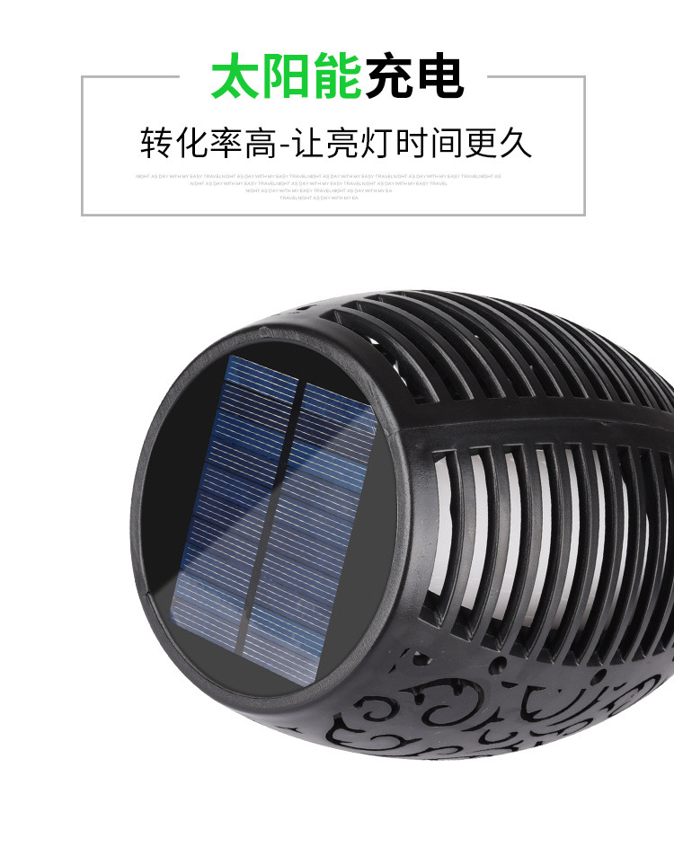 Flame lamps, solar garden lawn lamps, decorative led torches, outdoor landscape ground inserts, garden sensor waterproof lamps pic 46