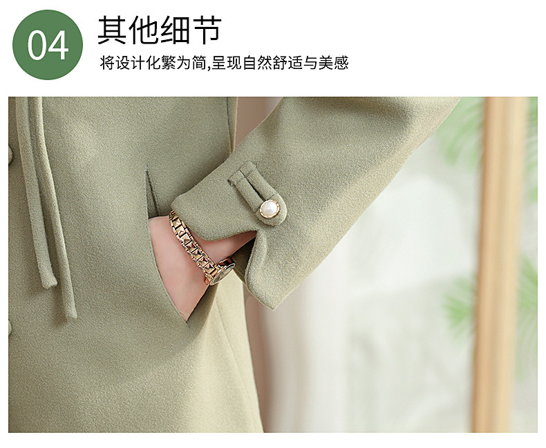 New autumn coat for middle-aged mothers in 2024, a new Chinese-style and stylish spring and autumn woolen overcoat for middle-aged and elderly women pic 53