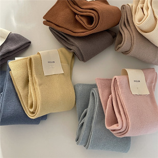 IOULOR薄款puppy狗彩色中筒袜夏季新品堆堆袜透气吸汗袜子批发女详情9