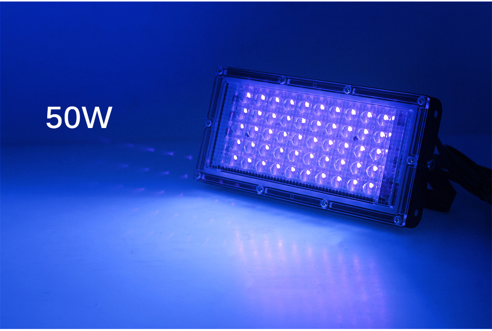 Cross-border 395nm ultraviolet floodlight, UV curing lamp, fluorescent Party stage light, black light drama performance light pic 10