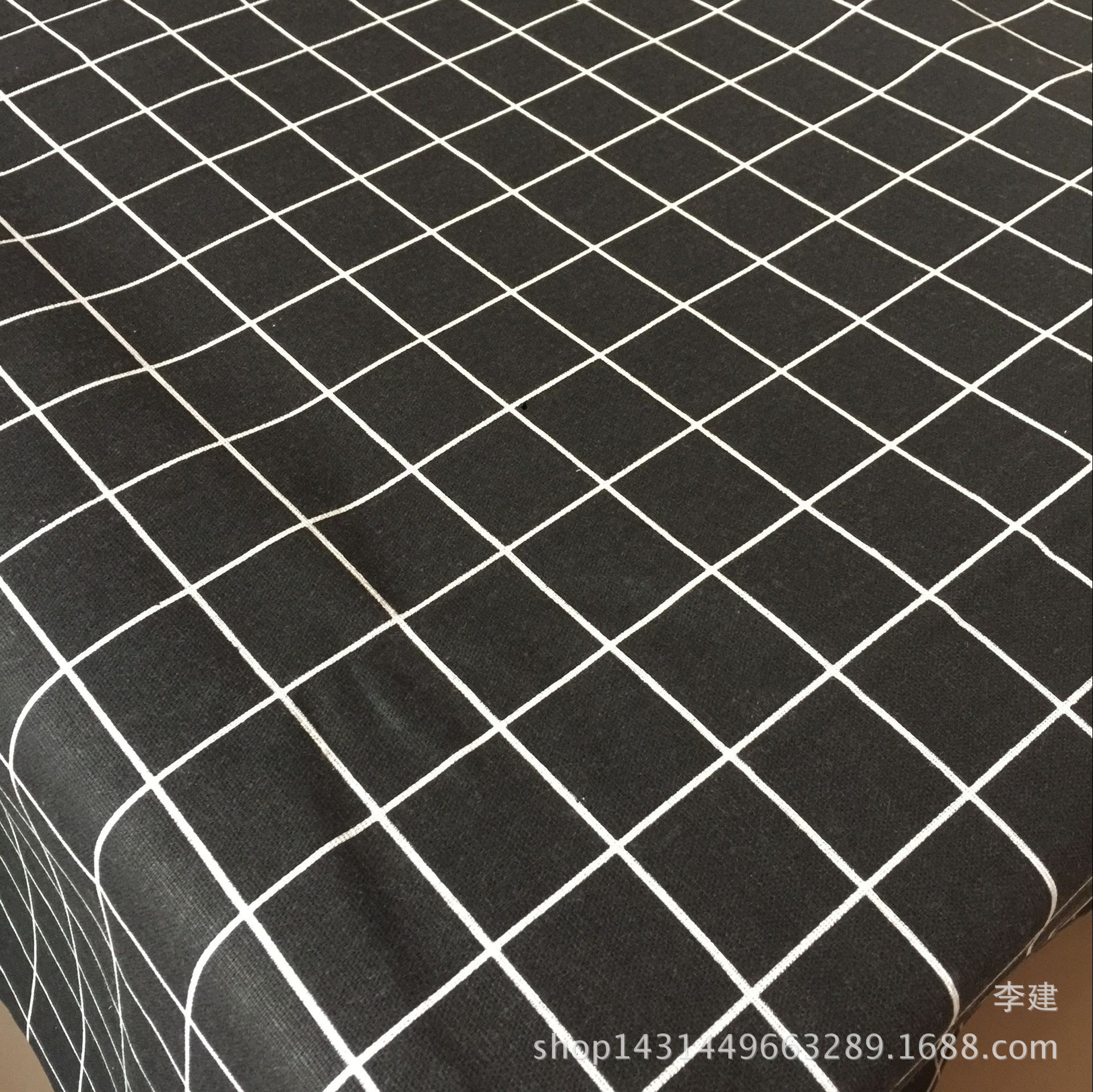 Jianxiang Textile Factory supplies linen printed Nordic-style tablecloths, cushions, aprons and storage bags, which can be made into PE film pic 11